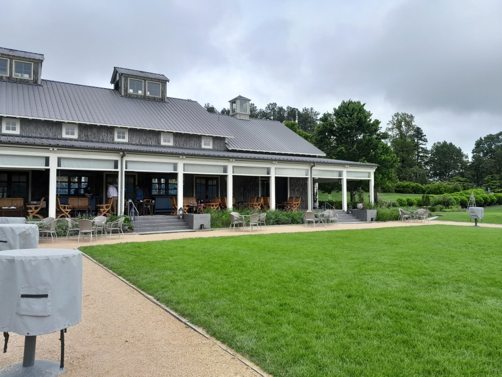 Covered veranda at Pippin Hill Farm & Vineyard