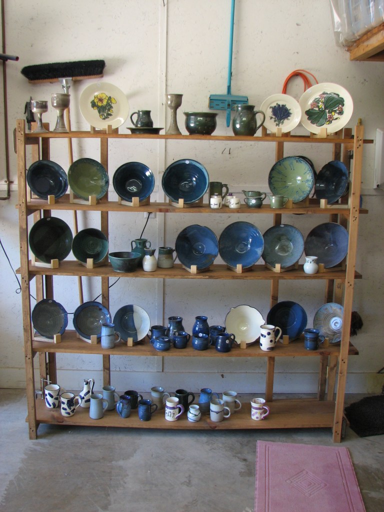 Racks of Pottery